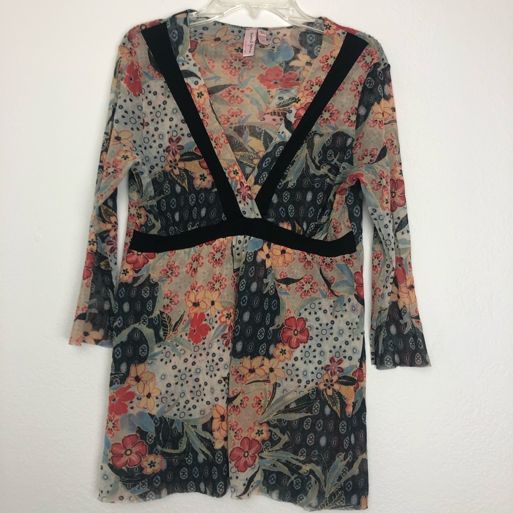 Sweat Pea Mesh Nylon Blouse -  Beautiful!